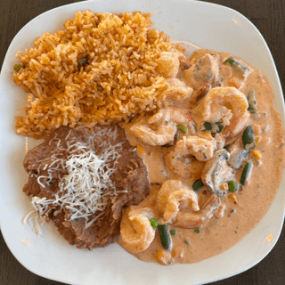 Camarones En Crema De Tequila